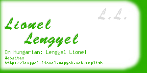 lionel lengyel business card